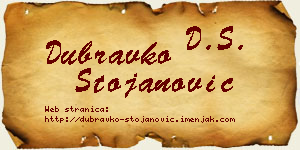 Dubravko Stojanović vizit kartica